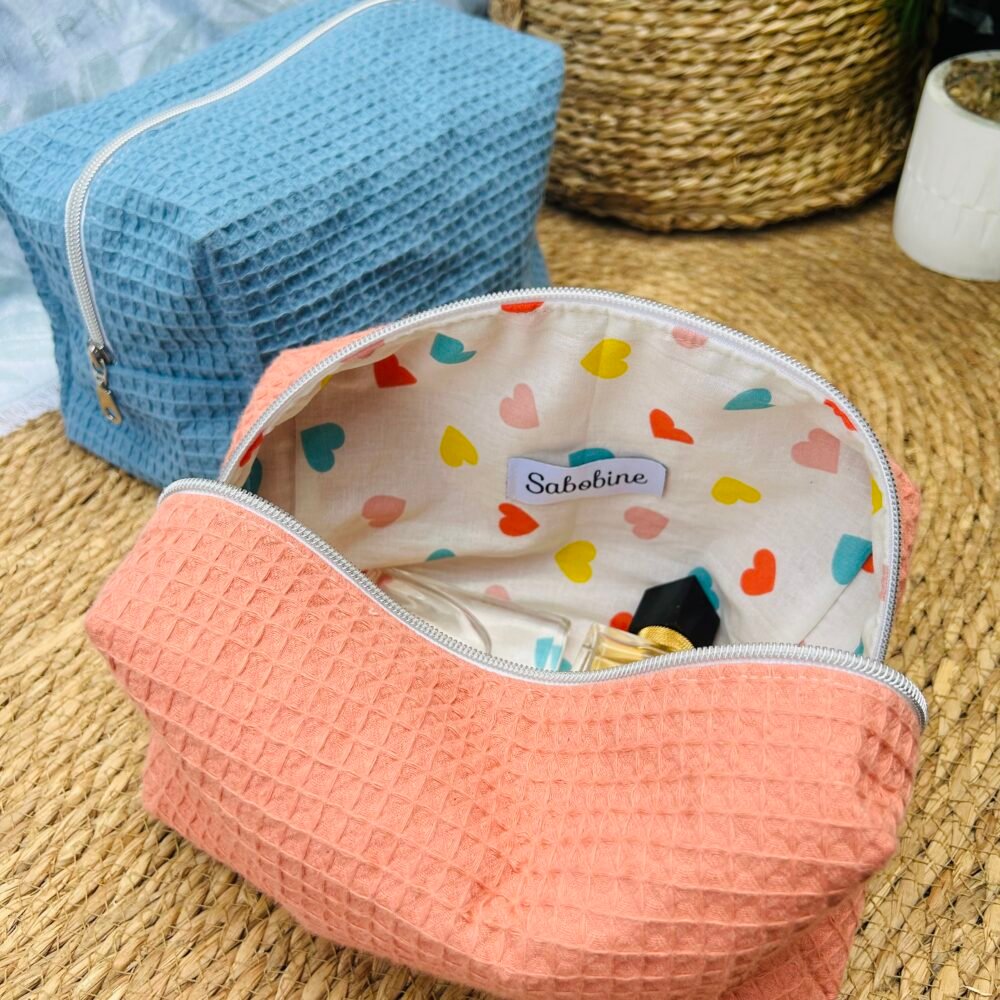 Trousse nid d'abeille personnalisée